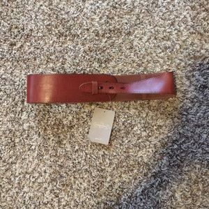 Anthropologie brown leather belt
